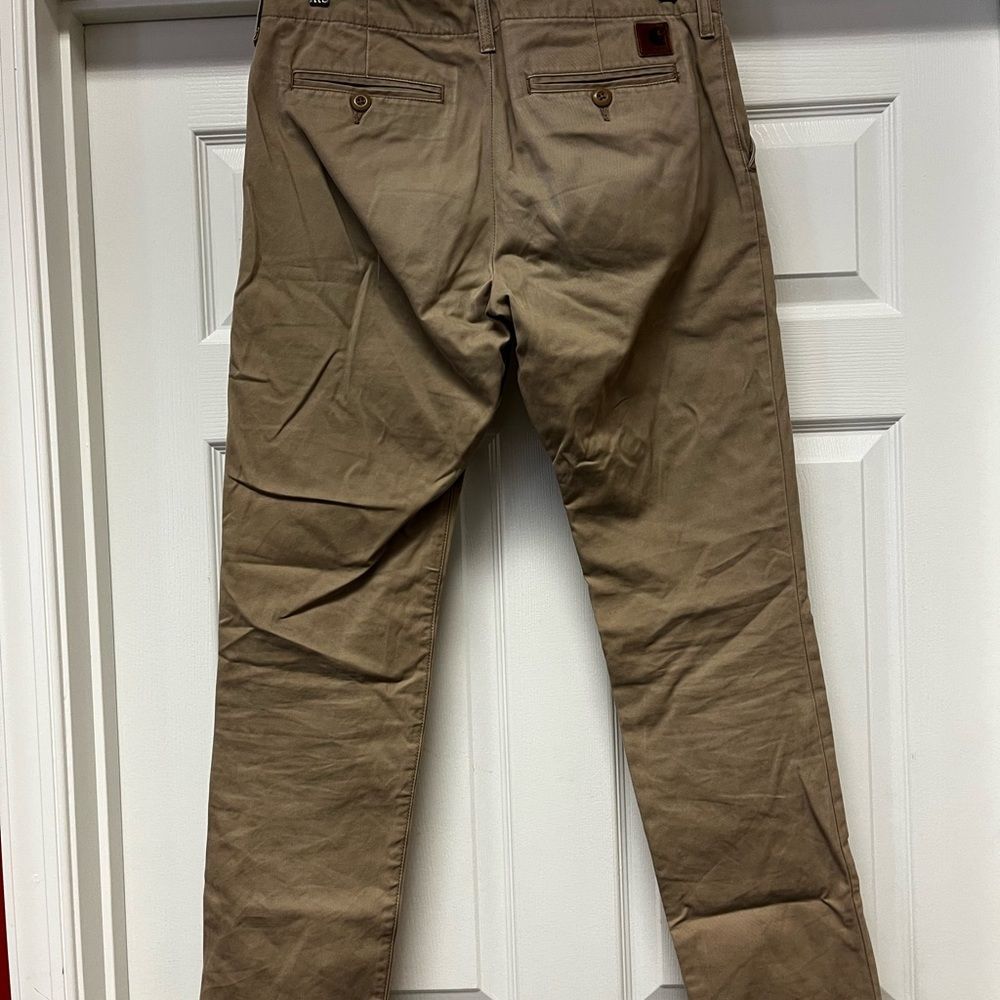 Carhartt Tan Club Pants Khakis sz 32X34 EUC